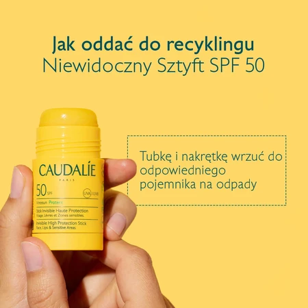 Caudalie Vinosun Protect, stick invizibil cu protecție ridicată, SPF 50, 15 g + cremă invizibilă, ușoară, cu protecție foarte ridicată, SPF 50+, 20 ml gratuit