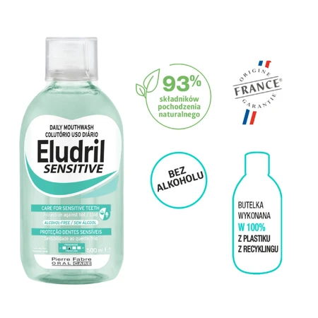 Eludril Sensitive set, mouthwash, 2 x 500 ml