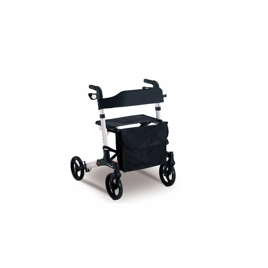 Chariot roulant pliable en aluminium avec 4 roues et sac à provisions JL9181H Dr.