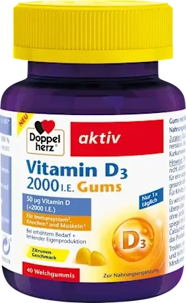 Doppelherz Aktiv Vitamine D3 2000UI Gums x 40st
