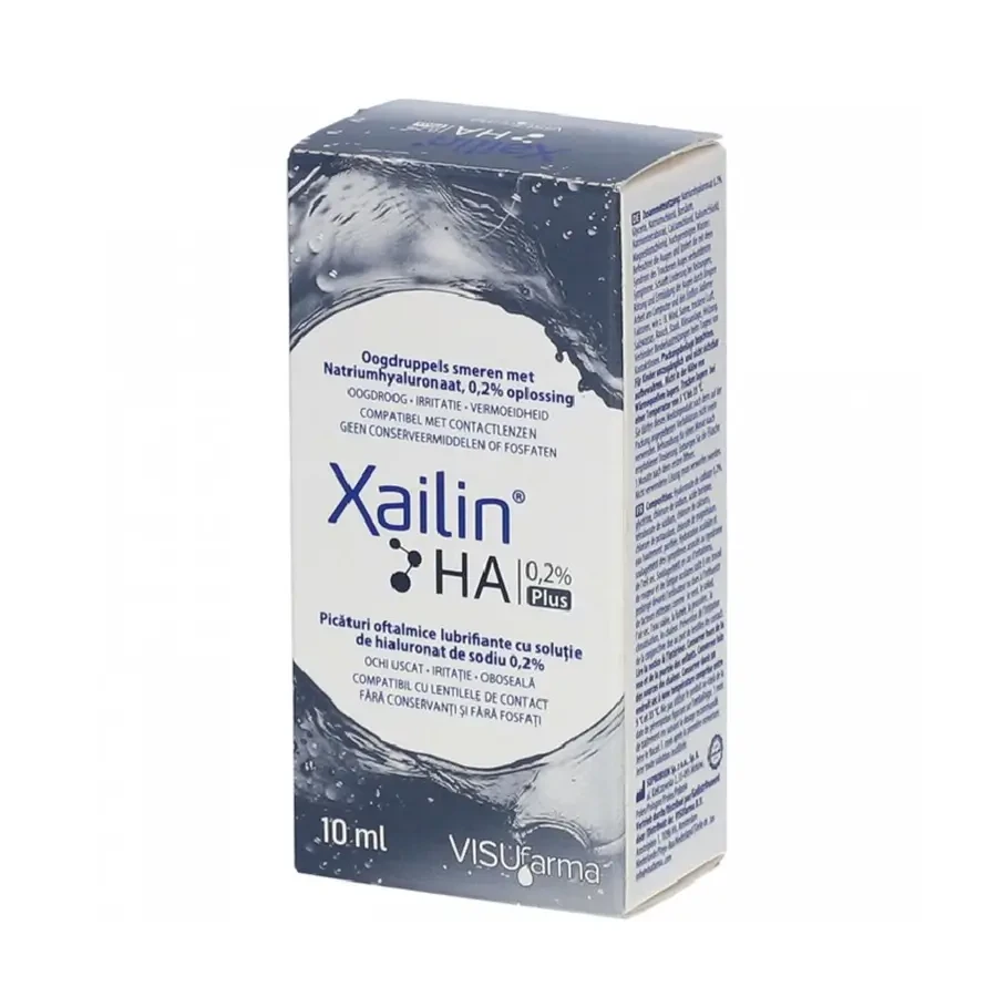 Oogdruppels Xailin HA 0,2% Plus, 10ml, Visufarma