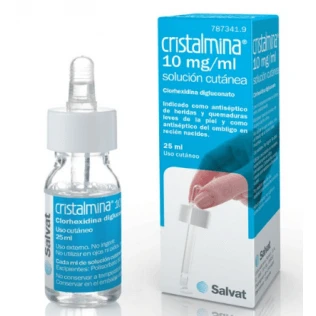 CRISTALMINA 10 MG/ML TOPISCHE OPLOSSING 1 FLACON 25 ML