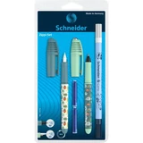 Set Green Pen + Zippi Roller + Zippi Rollerball + Corry Pic + 2 refills, 1 set, 1 set, Schneider