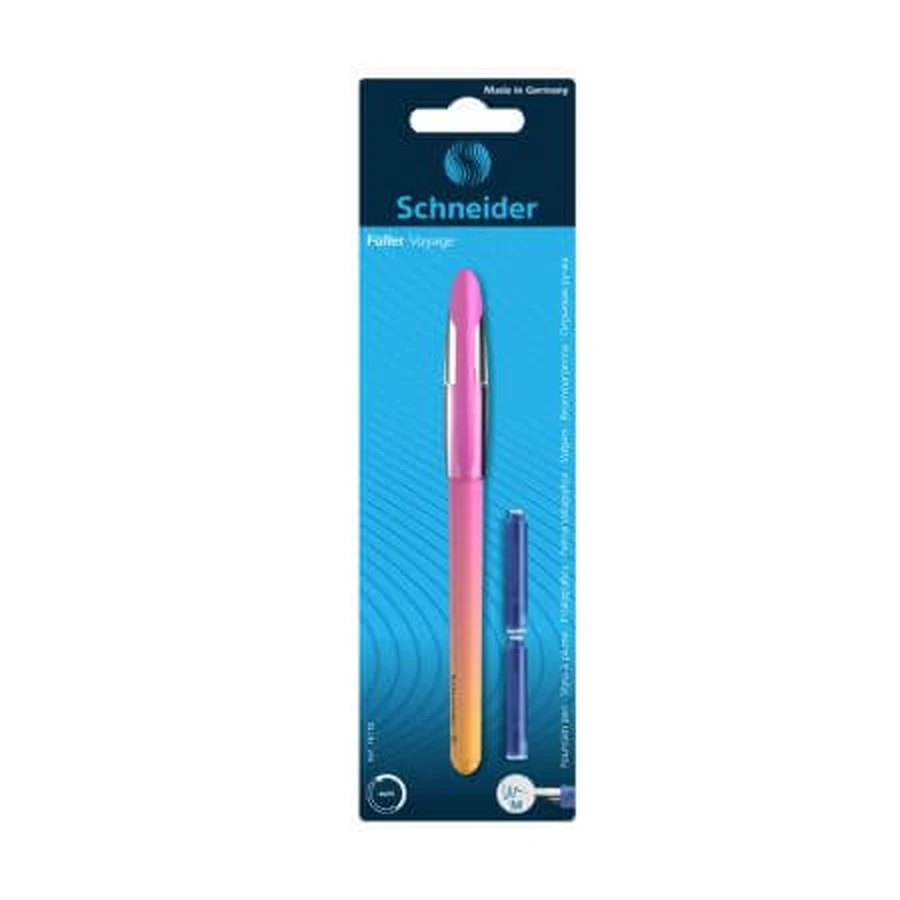 Voyage pen, Roze, 1 stuk + 2 vullingen, Schneider