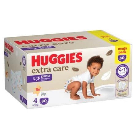 Extra Care luierbroekje, nr. 4, 9-14 kg, 80 stuks, Huggies
