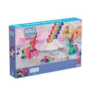 Learn to Build Construction Set, 5 years+, Unicorns, 275 pieces, Plus-Plus