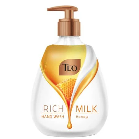 Vloeibare handzeep Rijke Melk, Honing, 400 ml, Teo