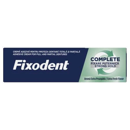 Complete Strong Hold Extra Fresh Complete Strong Hold Extra Fresh kleefcrème voor kunstgebitten, 47 g, Fixodent