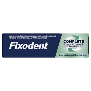Complete Strong Hold Extra Fresh Complete Strong Hold Extra Fresh denture adhesive cream, 47 g, Fixodent