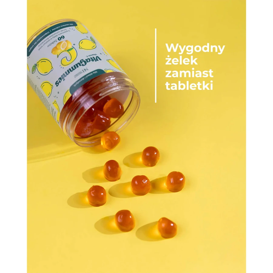 Noble Health VitaGummies Vitamin C, smak cytrynowo-limokowy, 60 sztuk: ceny i cechy
