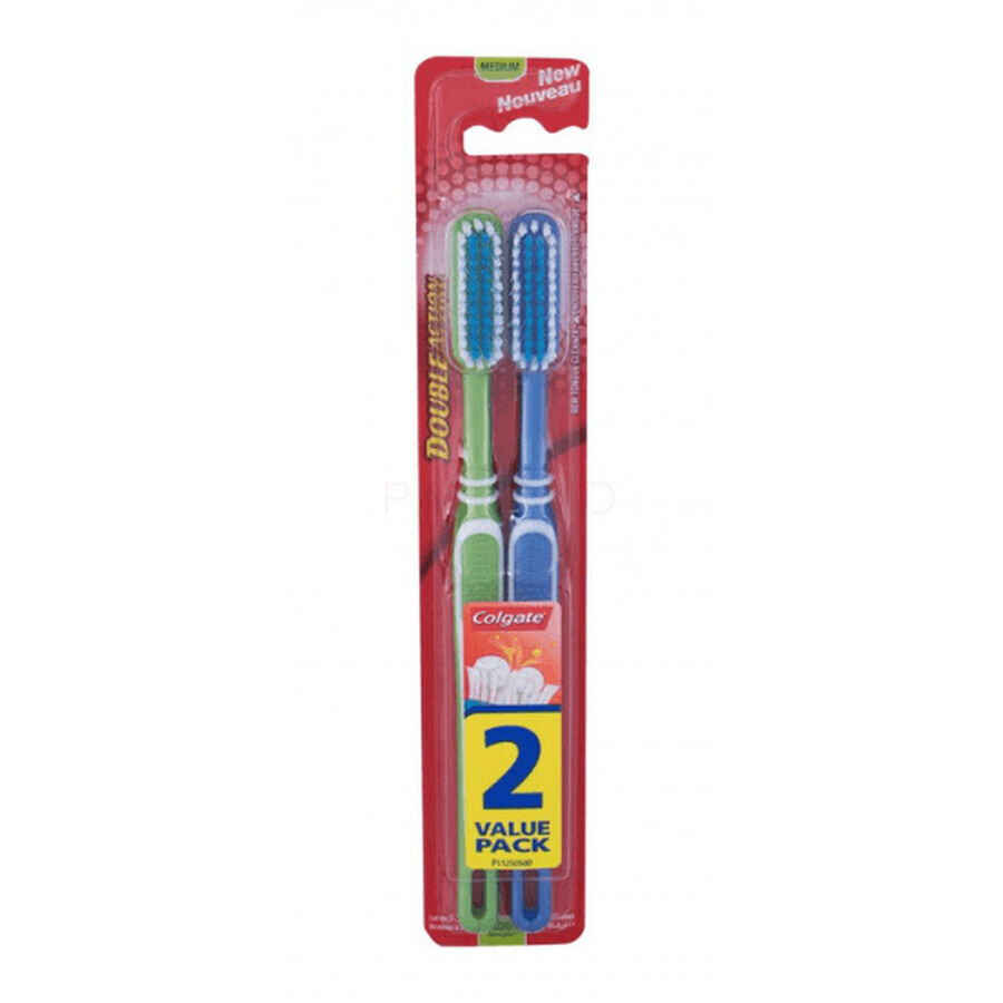 Periute de dinti Double Action, 2buc, Colgate