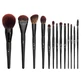 Jessup Makeup Lover Makeup Brush Collection Phantom Black make-up kwastenset, 13 stuks