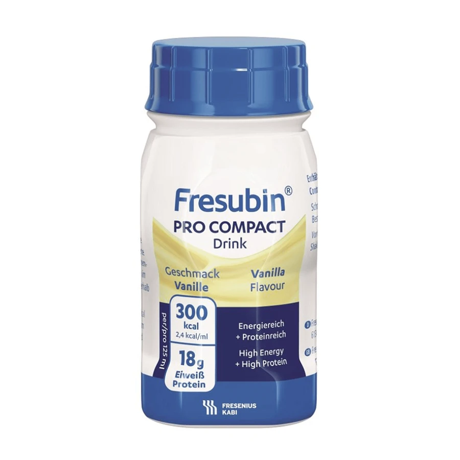 Fresubin Pro Compact Drink, nutritional formula, vanilla flavor, 4 x 125 ml