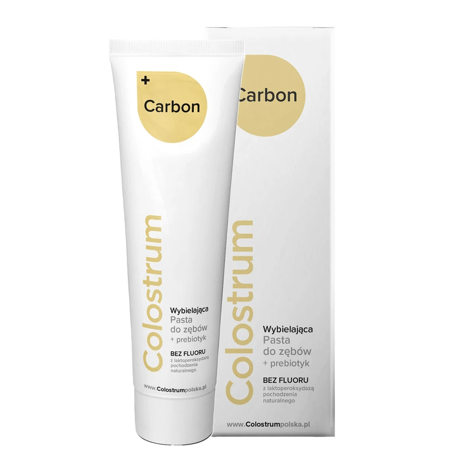 Colostrum Carbon, tandpasta, fluoridevrij, 75 ml