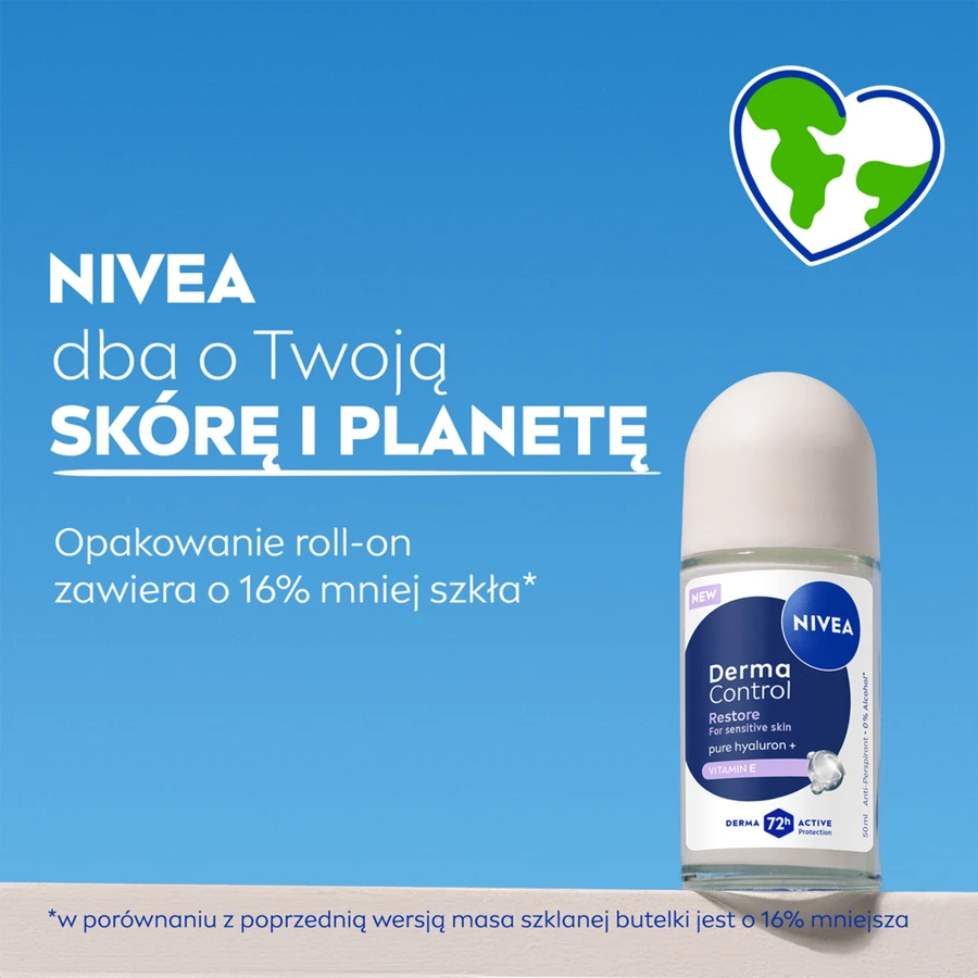 Nivea Derma Control Restore, Antitranspirant, Roll-on, 50 ml