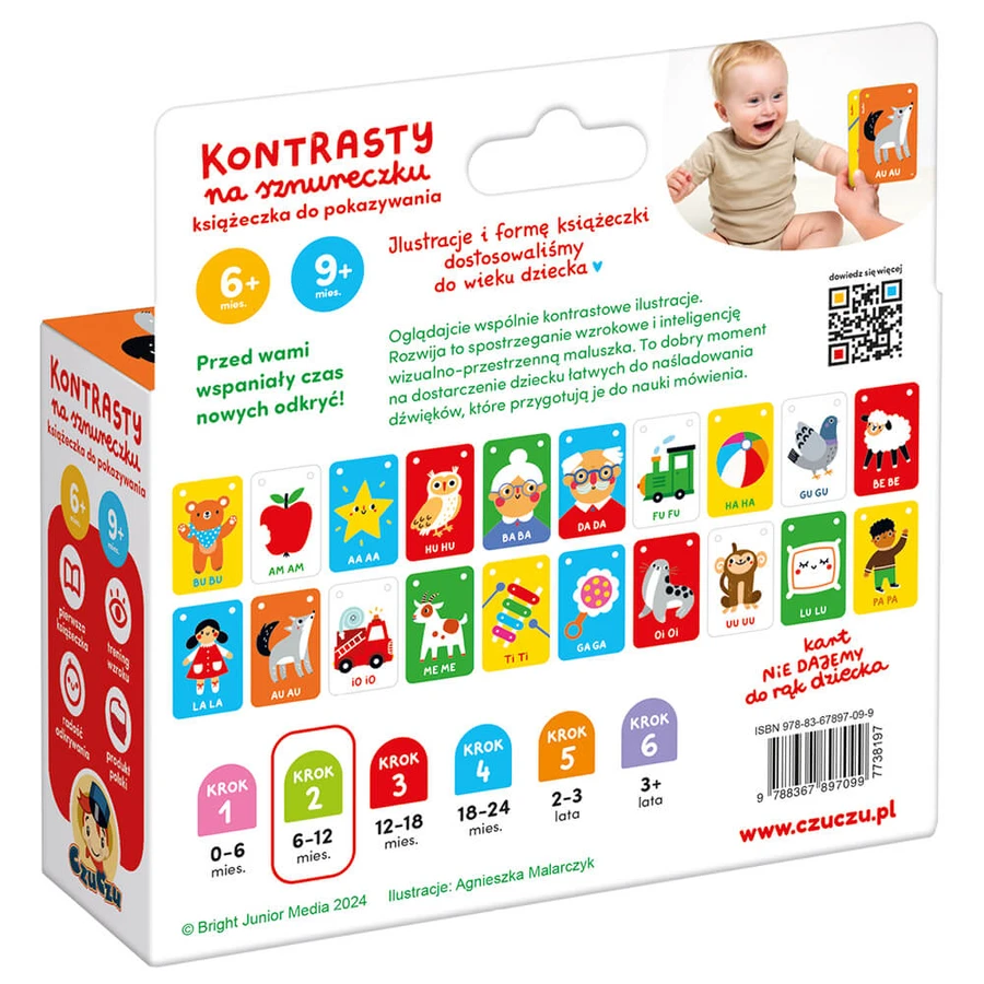 Set Bebilon Advance Pronutra 2, latte di proseguimento, oltre 6 mesi, 3 x 1000 g + CzuCzu Contrasti su un filo, libro per bambini, 6-9 mesi gratuito