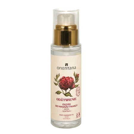 Orientana Nourishing, Massageöl für das Gesicht, Rose und Safran, 30 ml