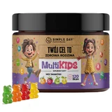 Simple Day MultiKids, gominolas para niños a partir de 4 años, sabores variados, 120 piezas