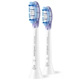 Philips, replacement tips for Sonicare G3 Premium Gum Care sonic toothbrush, white, 2 pieces.