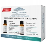 Optima Natura Oils Therapy Apothecary Aromatherapy Kit, tea tree, 10 ml + eucalyptus, 10 ml