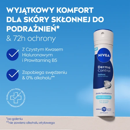 Nivea Derma Control Defend, antiperspirant, spray, 150 ml