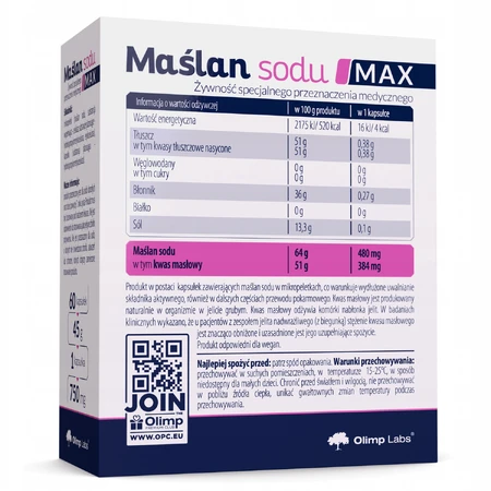 Olimp Natriumbutyrat Max, 60 Kapseln