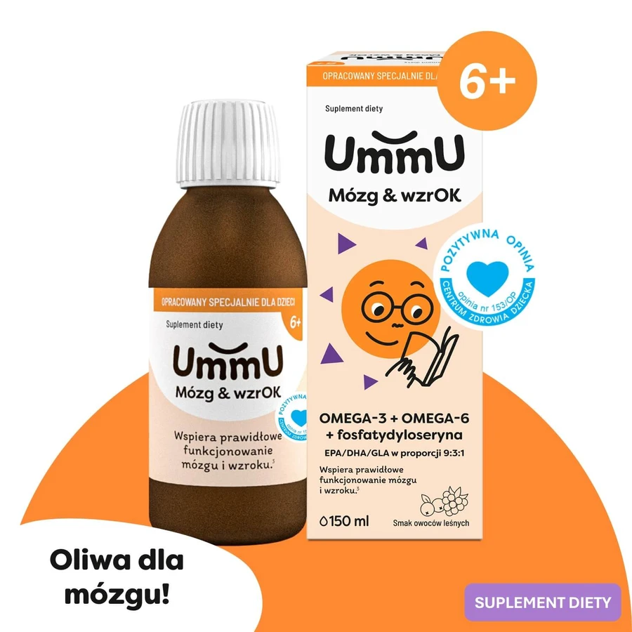 UmmU Brain & Brain, pentru copii de la 6 ani, lichid, 150 ml