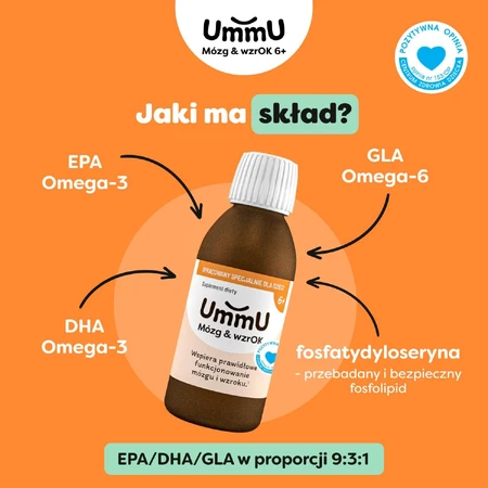 UmmU Brain & Brain, pentru copii de la 6 ani, lichid, 150 ml