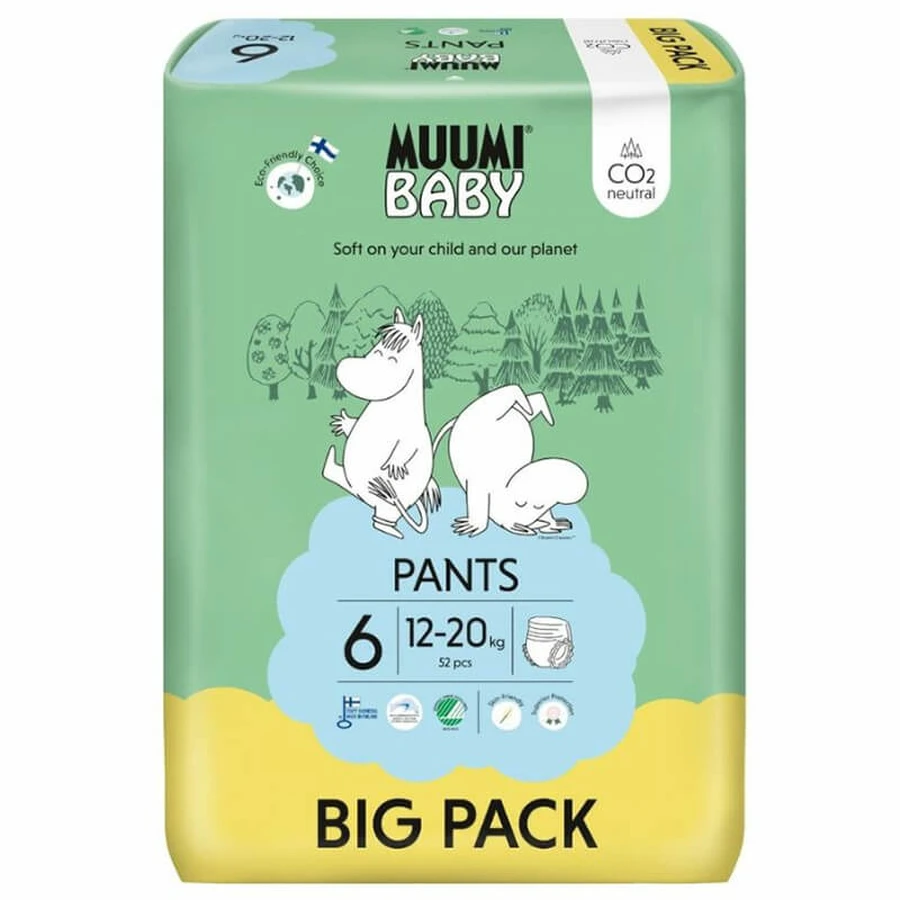Muumi Baby, luiers, maat 6, 12-20 kg, 52 stuks
