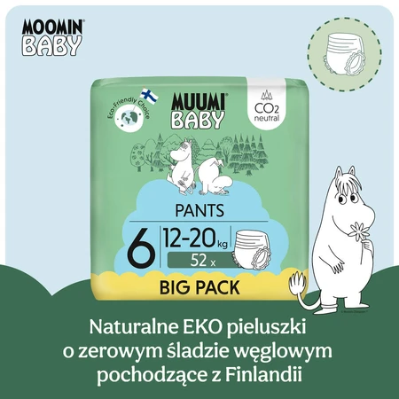Muumi Baby, luiers, maat 6, 12-20 kg, 52 stuks