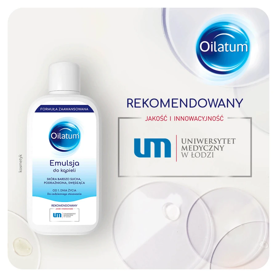 Set Oilatum Advanced Formula, Badeemulsion, ab dem 1. Lebenstag, 2 x 400 ml