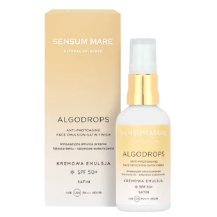 Sensum Mare Algodrops Satin, satijnen anti-fotoverouderingsemulsie, SPF 50+, 50 ml