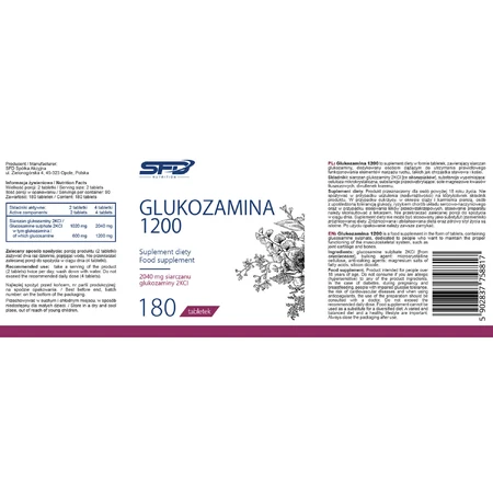 SFD Glucosamine 1200, 180 comprimés
