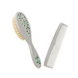 Comb + brush natural hair, 33225, various colours, Baby Nova