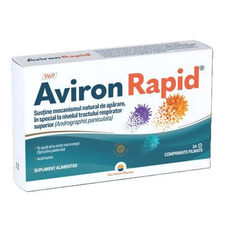 Aviron Rapid, 24 filmomhulde tabletten, Sun Wave Pharma