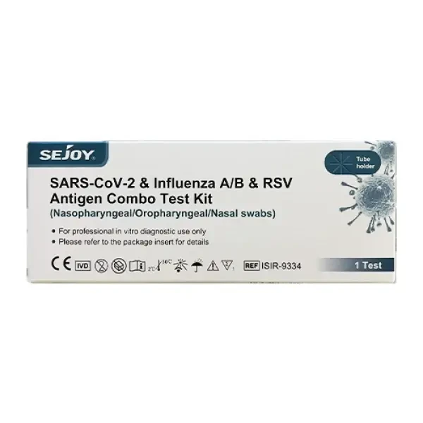 Sejoy combinatietest voor Sars-CoV-2 en influenza A/B en RSV-antigeen, 1 stuk