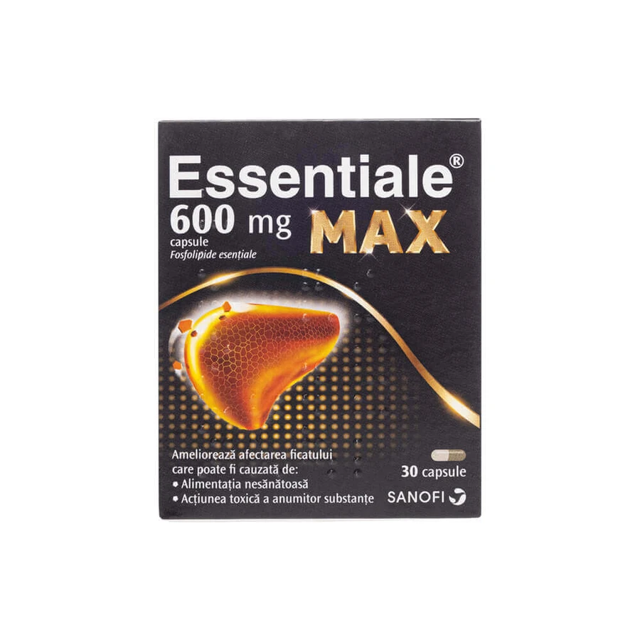 Essentiale MAX 600 mg, 3x30 capsules, Sanofi