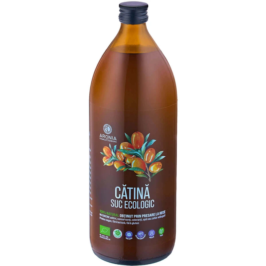 100% Natuurlijk en Biologisch Duindoornsap - 1 liter