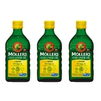 Möller's Omega 3 Lebertran, Nordic omega, Zitronengeschmack, 3x250 ml, Möller's