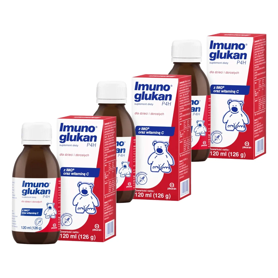 Imunoglukan P4H, Sirup für Kinder und Erwachsene, 3x120 ml