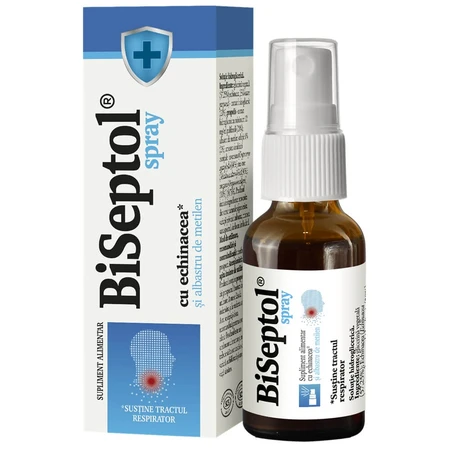 Spray met Echinacea en methyleenblauw BiSeptol, 20 ml, Dacia Plant
