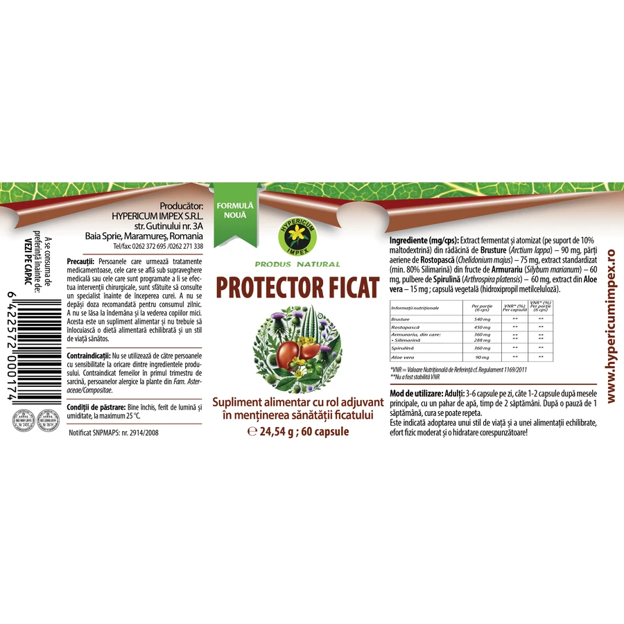 Liver Protector Cápsulas, 60 cápsulas