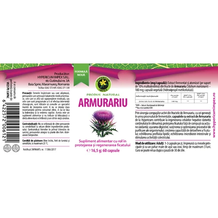 Armurariu capsules, 60 capsules