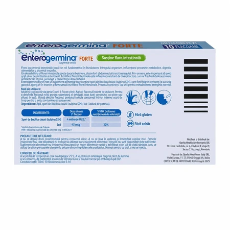 Enterogermina Forte 2x10 Ampullen x 5 ml, Sanofi