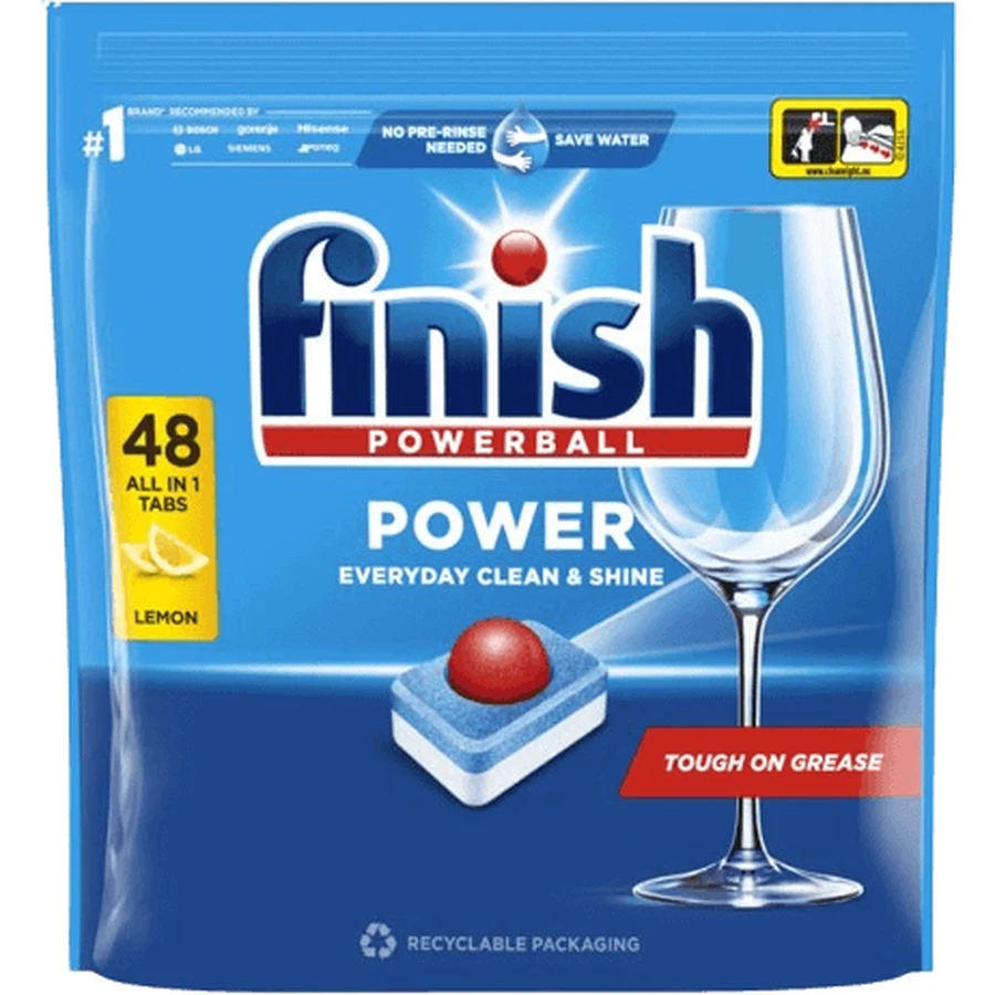 Finish Tablets All in 1 Max Lemon 48 pcs