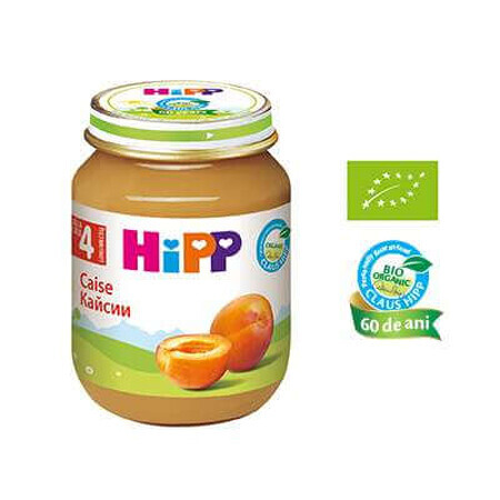 Purée d'abricots bio, +4 mois, 125 g, Hipp