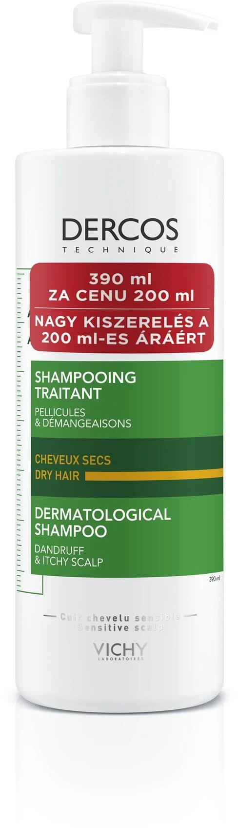 Vichy Dercos Anti-roos droogshampoo voor droog haar 390 ml