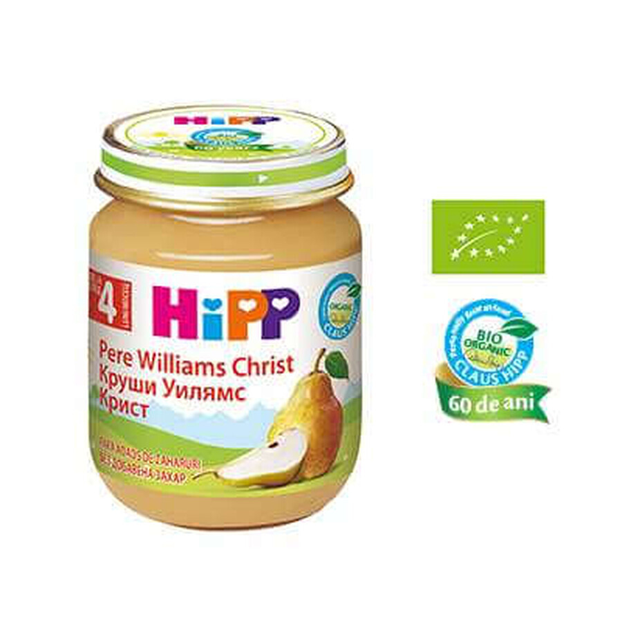 Purée de poires Williams bio, +4 mois, 125 g, Hipp