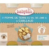 Biologische aardappelpuree en Morun Fish, 2x200g, +6maanden, BabyBio