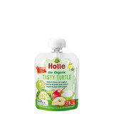 Organic Apple and Pear Puree with Tasty Turtle yoghurt, 85g, Holle